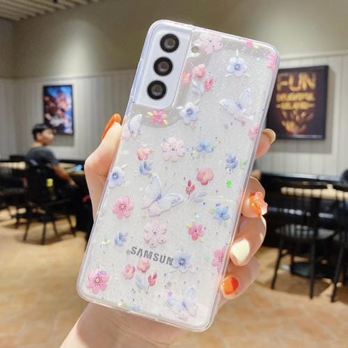 Funda para Samsung Galaxy A34 5G TPU Epoxi Floral D06 Amor de Mariposa