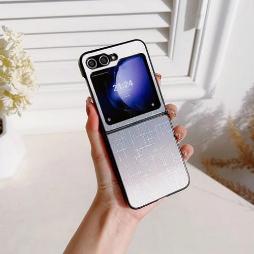 Funda para Samsung Galaxy Z Flip5 5G Degradada Antideslizante (Gris)