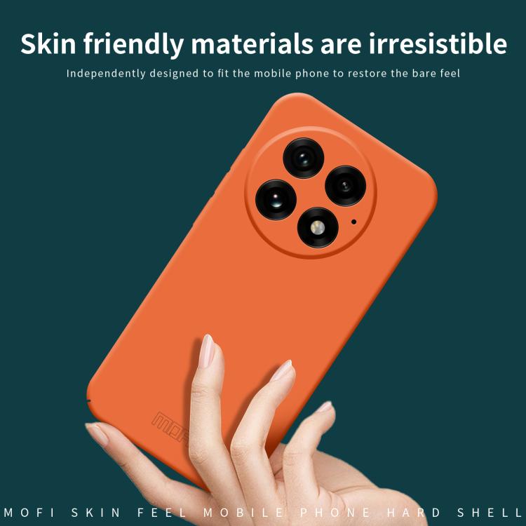 Funda para Teléfono OnePlus 13 Mofi Qin Series con PC y Tacto Agradable (Verde)