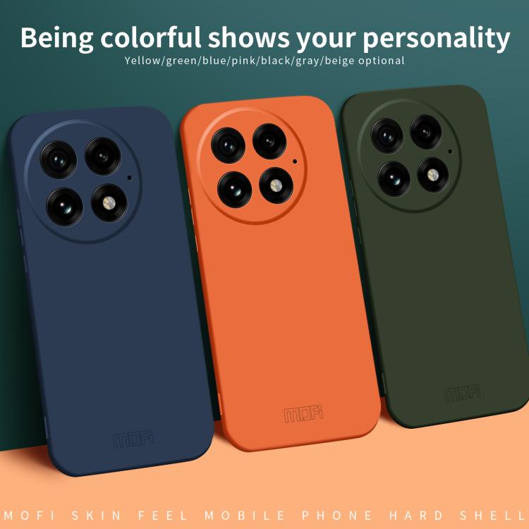 Funda para Teléfono OnePlus 13 Mofi Qin Series con PC y Tacto Agradable (Verde)