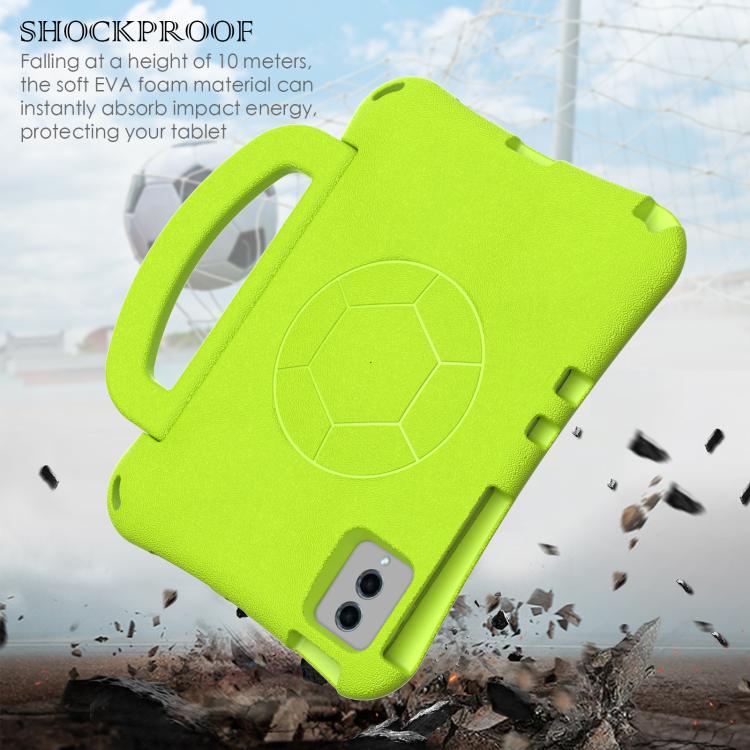 Funda de EVA a prueba de golpes para Xiaomi Redmi SE 11 2025/Pad 2 con forma de balón de fútbol (verde hierba)