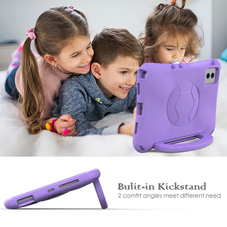 Funda de EVA a prueba de golpes para Xiaomi Redmi SE 11 2025/Pad 2 con forma de balón de fútbol (morado claro)