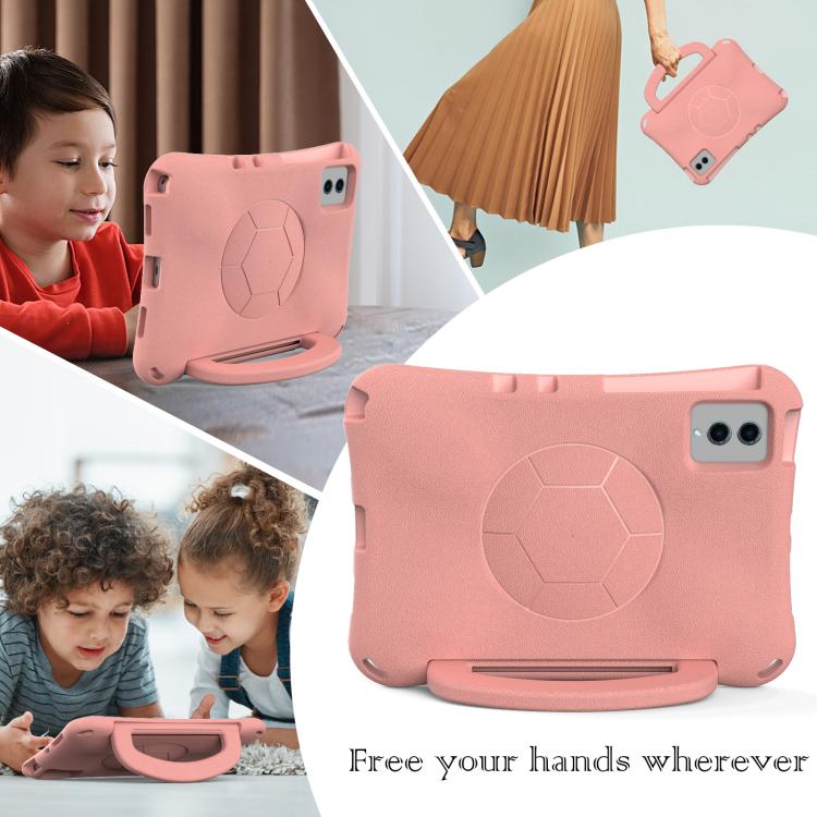 Funda de EVA a prueba de golpes con forma de balón de fútbol para Xiaomi Redmi SE 11 2025/Pad 2 (rosa claro)