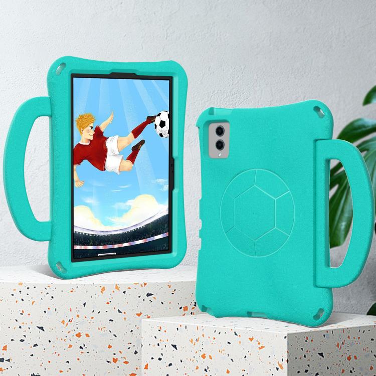 Funda de EVA a prueba de golpes para Xiaomi Redmi SE 11 2025/Pad 2 con asa y forma de balón de fútbol (verde menta)