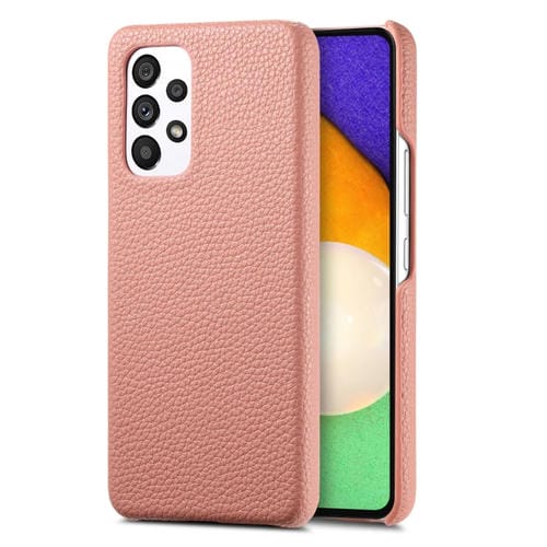 Funda Trasera para Samsung Galaxy A52 5G Litchi Oil Edge Cuero (Rosa)