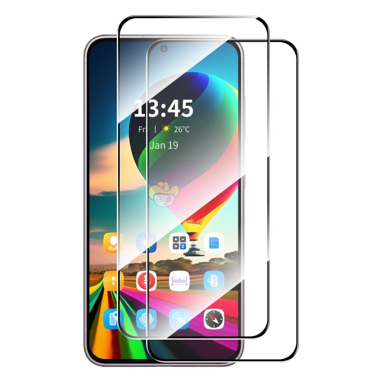 Película de vidrio templado ENKAY de alta densidad de aluminio y silicio para Infinix GT 30 Pro (2 unidades)