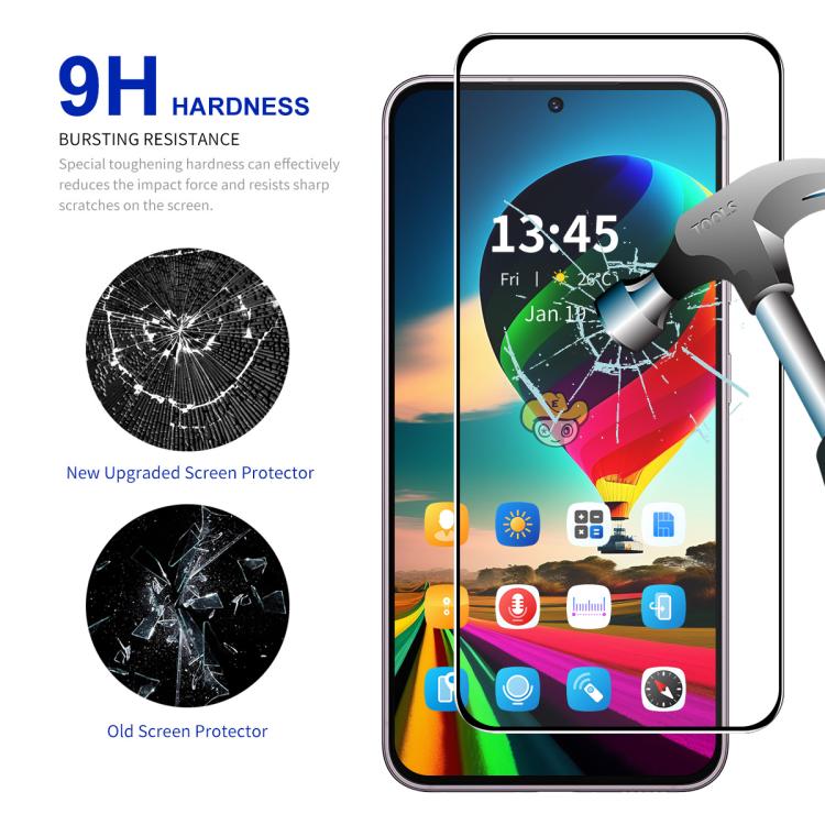Película de vidrio templado ENKAY de alta densidad de aluminio y silicio para Infinix GT 30 Pro (2 unidades)
