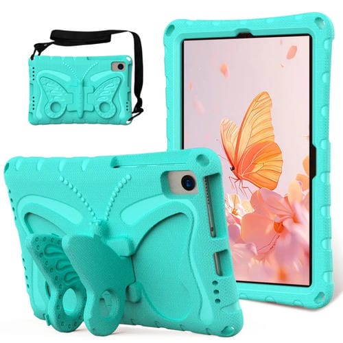 Funda de Eva Samsung Galaxy Tab A7 10.4 T509 a Prueba de Golpes con Soporte de Mariposa (Verde Menta)