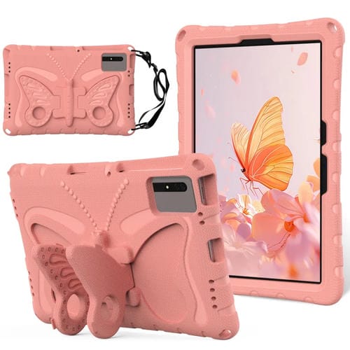 Funda de Eva para Tablet Samsung Galaxy Tab S8 11 X700N con Soporte de Mariposa (Rosa y Naranja)