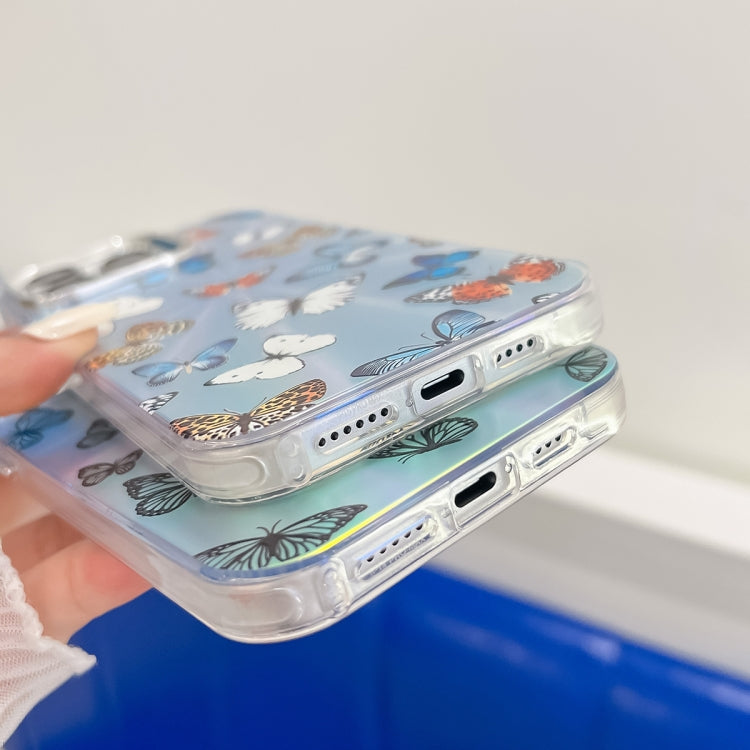 Funda para Teléfono iPhone 15 Mariposa Láser Galvanizada (Ab1) - MOVILSTORE
