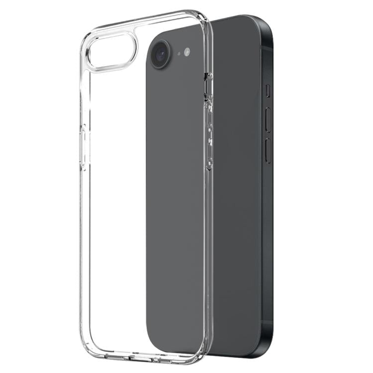 Funda de teléfono Northjo 2 en 1 para iPhone 16E TPU y Protector de Pantalla Vidrio Templado (Transparente)