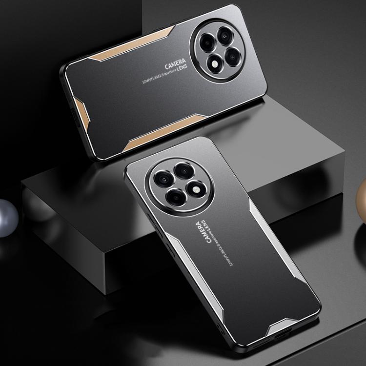 Funda híbrida Metal TPU OnePlus Ace 5 Ace 5 Pro Blade Series (Plateada)