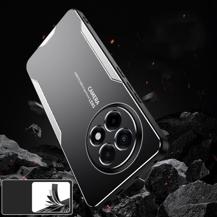 Funda híbrida Metal TPU OnePlus Ace 5 Ace 5 Pro Blade Series (Plateada)