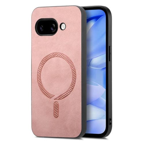Funda para Teléfono Google Pixel 9A con Tapa Trasera Magnética Pu Magsafe (Rosa)