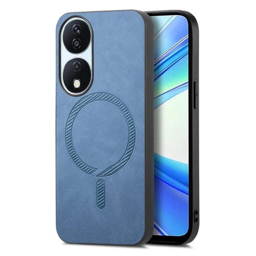 Funda Trasera Magnética de PU para Honor X7B (Azul)