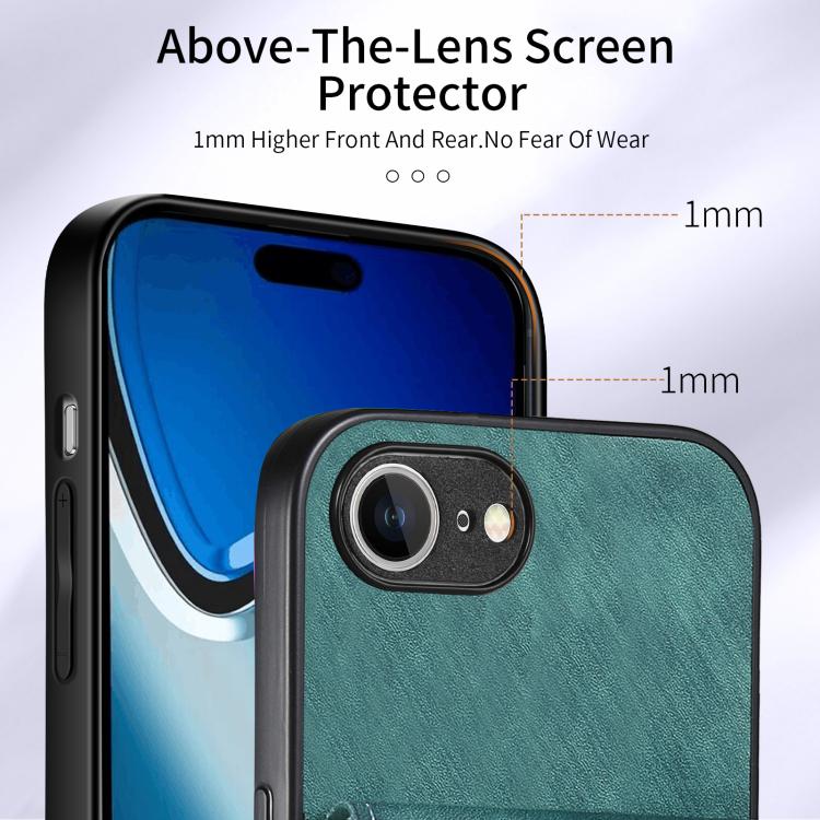 Funda Plegable de Cuero Tipo Billetera para iPhone 16E con Tarjetero y Correa (Verde)