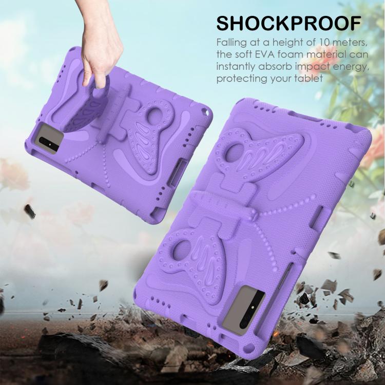 Funda de EVA a prueba de golpes con soporte de mariposa para Xiaomi Redmi Pad 2/SE 11 2025 (morado claro)