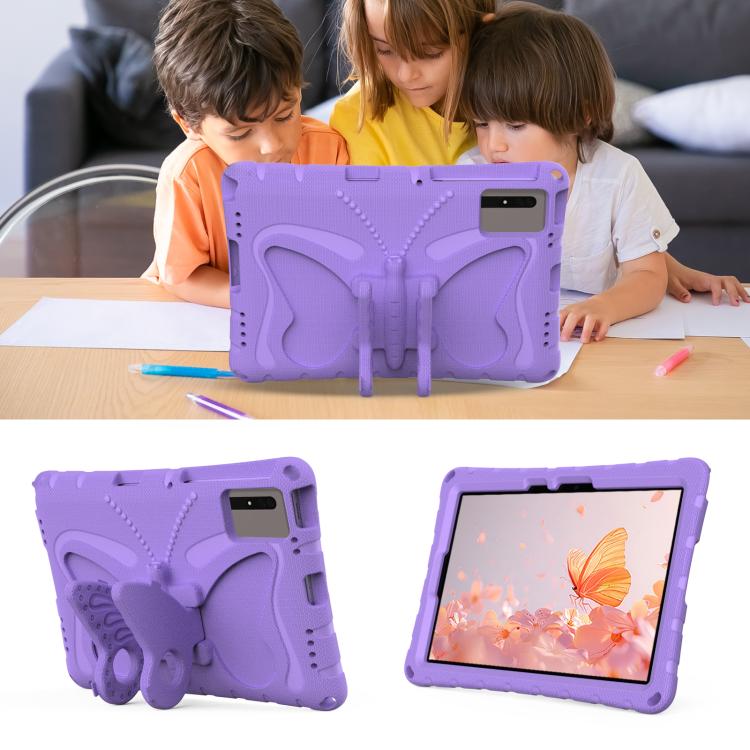 Funda de EVA a prueba de golpes con soporte de mariposa para Xiaomi Redmi Pad 2/SE 11 2025 (morado claro)