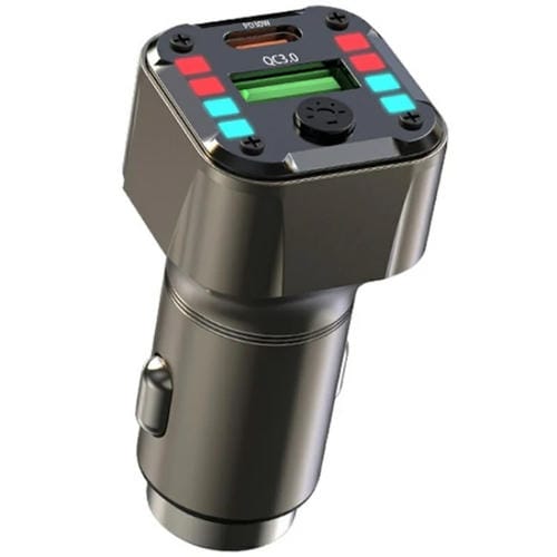 Adaptador De Carga Para Coche Con Dos Puertos K24, Cargador Para Coche Pd 30 W Qc 3.0 Super Charger