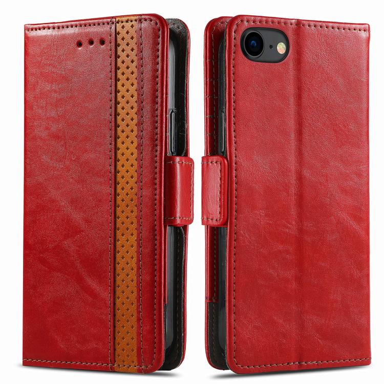 Funda para iPhone 16E con Hebilla Magnética Doble y Empalme Neo (Roja)