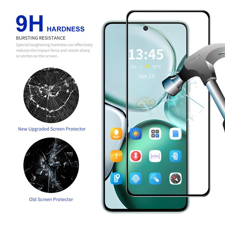 ENKAY Hat-Prince - Película de vidrio templado de aluminio y silicio de 0,18 mm para Xiaomi 15T Pro, compatible con desbloqueo por huella dactilar ultrasónica.