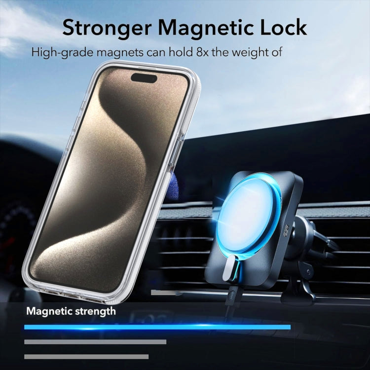 Funda para Teléfono Magsafe iPhone 16E Degradado Dos Colores (Negra)