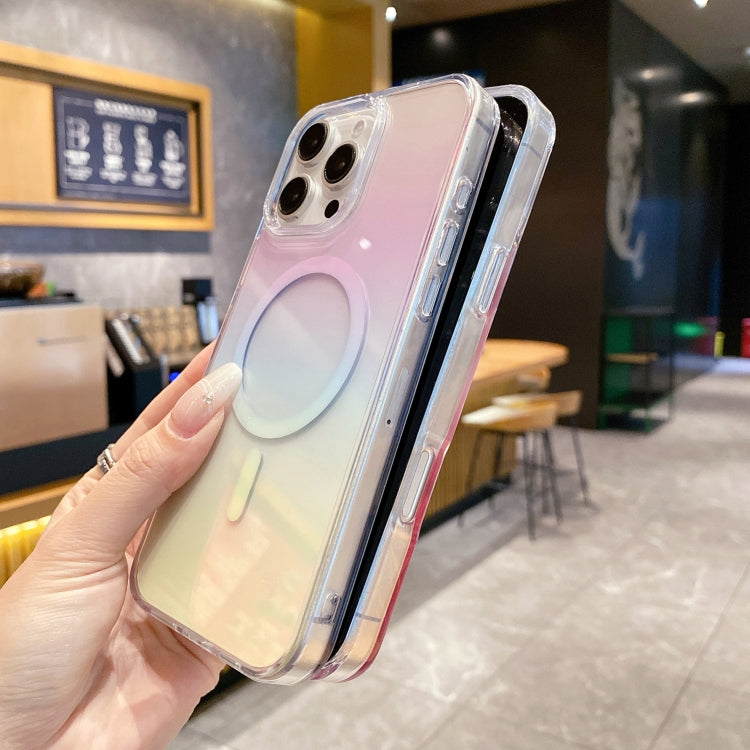 Funda para Teléfono Magsafe PC Transparente Degradado para iPhone 14 Pro Max (Colorida)
