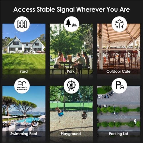 Extensor WiFi WAVLINK WN588HX3 AX3000 doble banda para exteriores con 6 antenas (Enchufe Reino Unido)