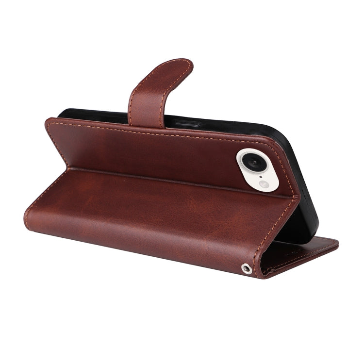 Funda para iPhone 16E Enkay con Tarjetero Textura Piel de Becerro Protector Pantalla (Rojo)