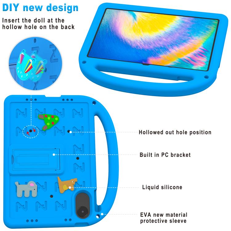 Funda de EVA a prueba de golpes para Xiaomi Redmi Pad 2 11 2025 con diseño de gorrión (azul)