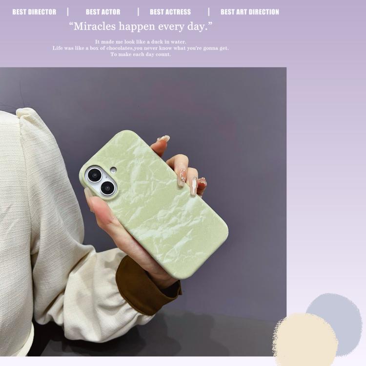 Funda de Cuero Aterciopelado para iPhone 15 Pro Max con Media Cobertura (Verde)