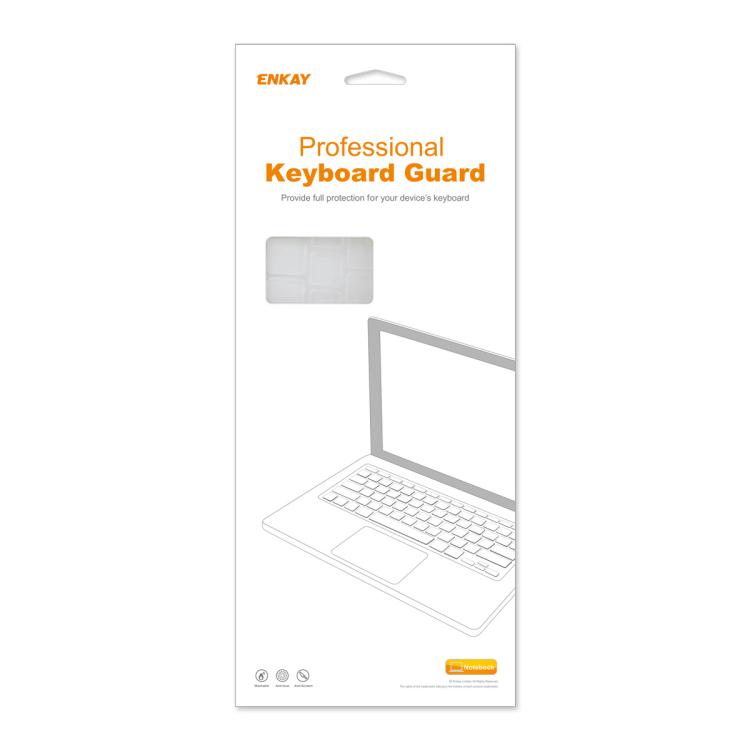 Funda Protectora de Silicona para Teclado Enkay MacBook Pro 13.3 (A2289/A2338) y Pro 16 (A2141) (Negro)