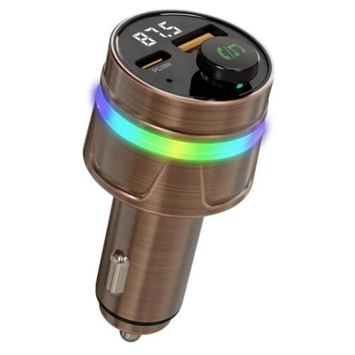 Cargador De Coche C74 Bluetooth 5.3 Pd 30 W De Carga Rápida Con Pantalla Digital