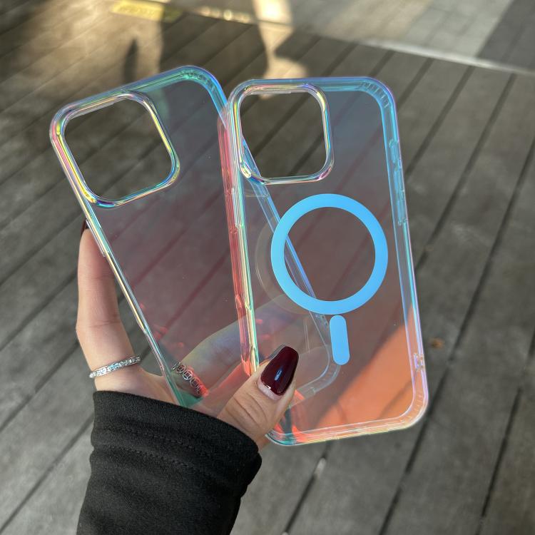 Funda para teléfono Magsafe iPhone 16E textura grabada con láser (Rayas verticales)