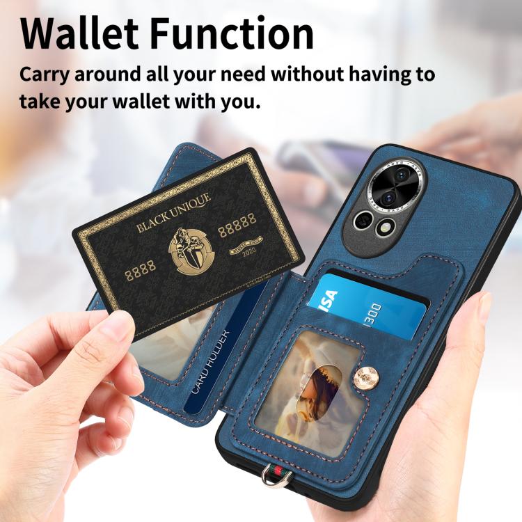Funda para Teléfono Huawei Nova 10 Pro con Billetera MultiTarjeta, Diseño Retro y Anillo (Verde)