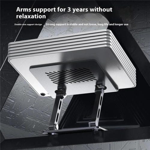 Soporte de Metal Aleación de Acero para Tableta Escritorio Plegable Ajustable J26S (Gris)