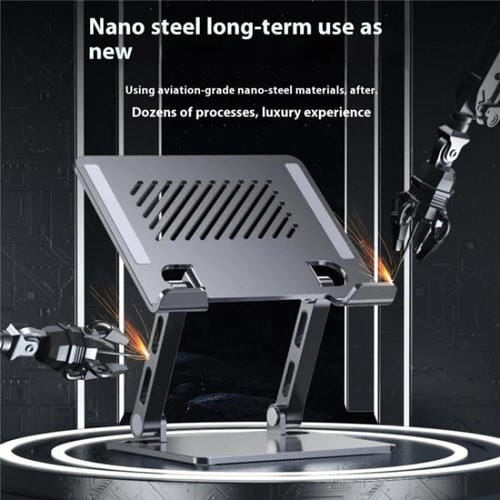 Soporte de Metal Aleación de Acero para Tableta Escritorio Plegable Ajustable J26S (Gris)