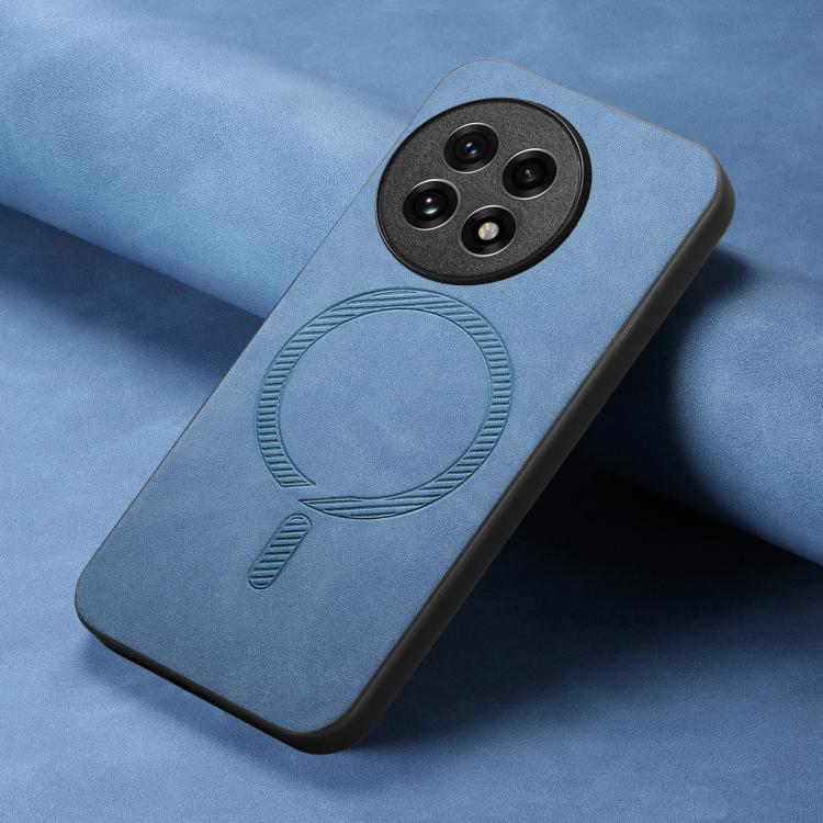 Funda para Teléfono OnePlus Ace 5/5 Pro con Tapa Trasera PU Magsafe (Azul)
