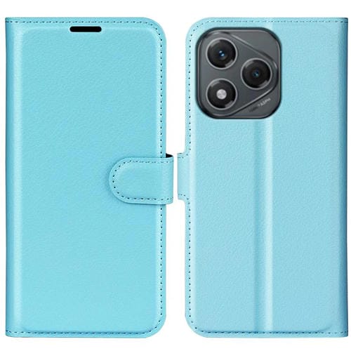 Funda de Cuero con Tapa Horizontal y Textura de Lichi para Honor 400 Lite (Azul)