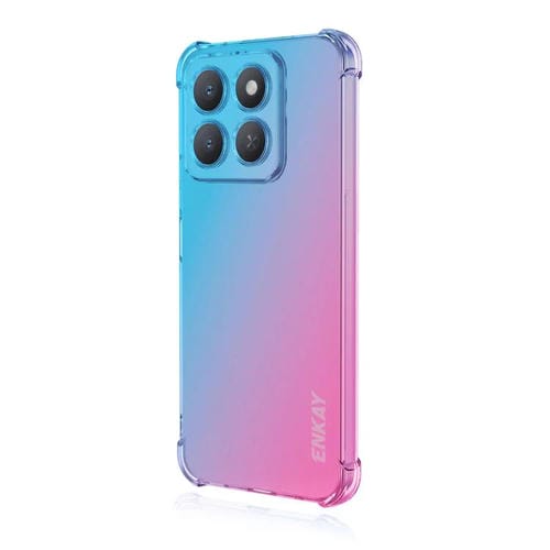 Funda para Teléfono Enkay Hat-Prince Gradient Airbag TPU para Honor X8C (Azul y Rosa)