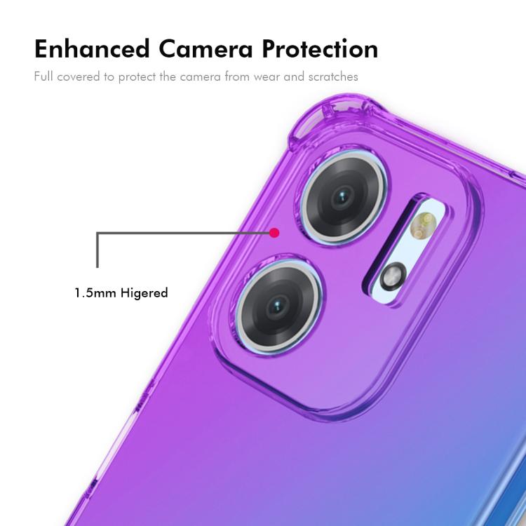Funda TPU Enkay Hat-Prince Gradient Airbag para Infinix Hot 50I Smart 9 (Morado y Azul)