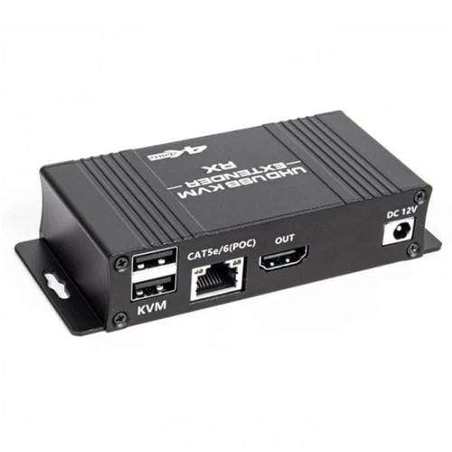 Extensor de Cable de Red D5-1/D6-1 Cat6/5E 80 M para Control por Ordenador HDMI y KVM Enchufe UE