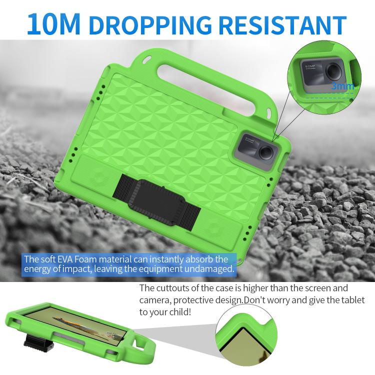 Funda de EVA a prueba de golpes para Xiaomi Redmi Pad SE 11 2023 Diamond Series (verde)