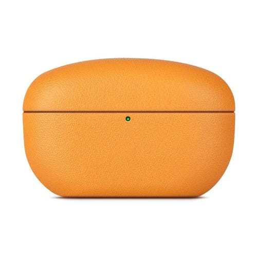 Funda protectora de cuero genuino granulado para auriculares Bluetooth Sony WF-1000XM5 (flor, jengibre y hierba)