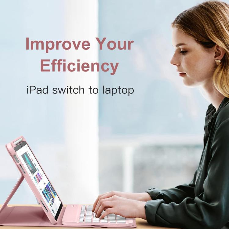 Funda de silicona y cuero con teclado Bluetooth para iPad Pro 11 (2021/2022) con ranura para bolígrafo (verde oscuro)