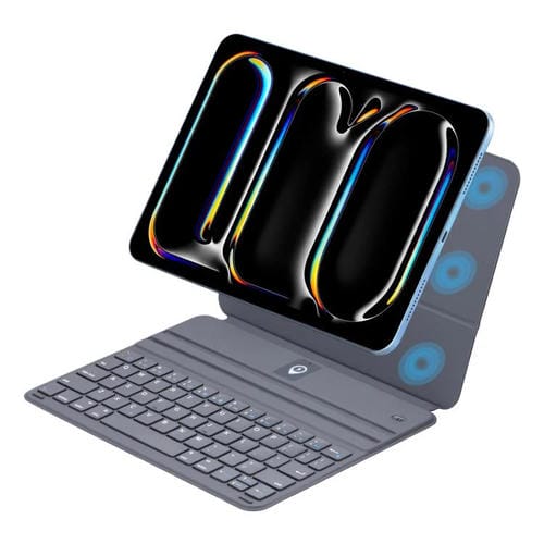 Funda protectora delgada con teclado magnético para iPad Air 2022/2020 de 10,9 pulgadas