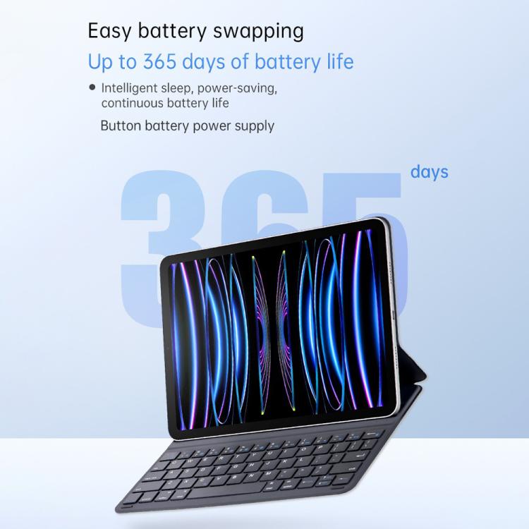 Funda protectora delgada con teclado magnético para iPad Air 2022/2020 de 10,9 pulgadas
