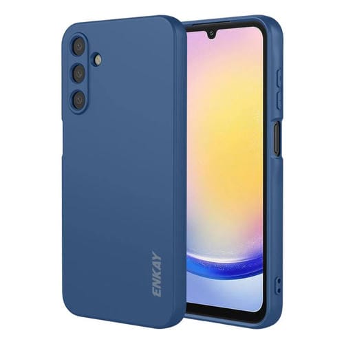 ENKAY - Funda de silicona líquida suave y antigolpes para Samsung Galaxy A16 4G/5G (azul oscuro)