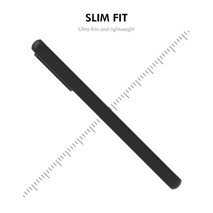 ENKAY - Funda de silicona líquida suave y a prueba de golpes para Samsung Galaxy A25 5G (negra)