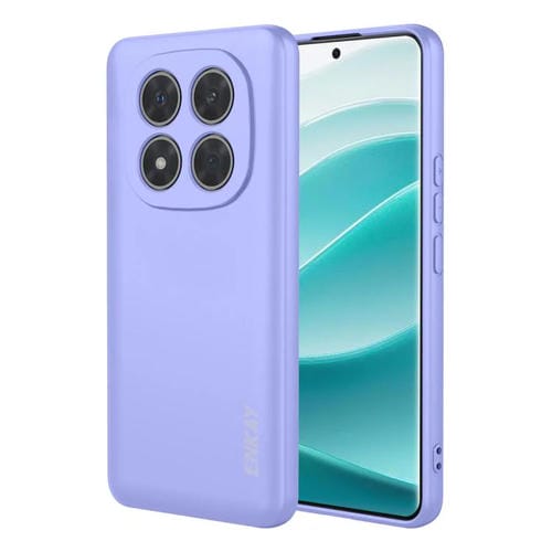 ENKAY - Funda de silicona líquida suave y antigolpes para Redmi Note 14 Pro 5G Global (morado)